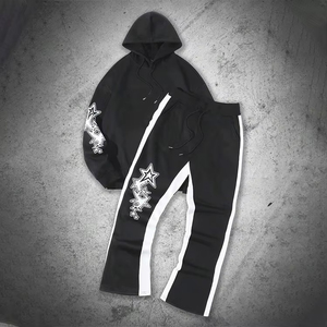 Conjunto Deportivo Unisex de Alta Calidad, 340 g/m², Algodón, con Capucha, Corte Holgado, Logotipo Personalizado, con Cordón Ajustable, para Invierno y Primavera - Product Image 2