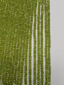 Perlas facetadas de peridoto natural de alta calidad, tamaño 3mm-4mm, longitud de 13 pulgadas, para la creación de joyería de primera calidad. - Product Image 6