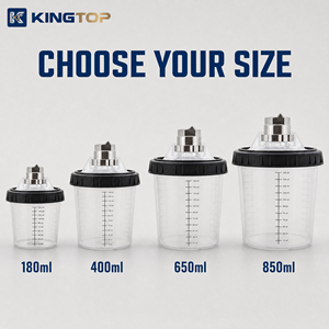 650ml Disposable Leak-Proof <b>Spray</b> Gun <b>Paint</b> Cup System with Measurement Scale and Gravity Feed for Automotive Refinishing - Product Image 4