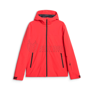 Veste de ski à capuche pour homme, bicolore, imperméable, isolation synthétique, fermeture éclair, vêtements d'hiver pour l'extérieur - Product Image 5