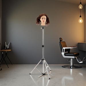 Soporte de Peluca Ajustable en Altura, Trípode de Metal Resistente para Peluquería, Estilismo y Exhibición - Product Image 3