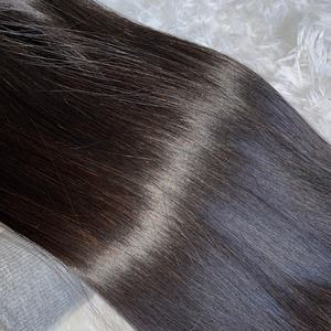 Extensiones de cabello humano liso de hueso alineado con cutícula de 8 pulgadas, paquetes de cabello natural crudo personalizados - Product Image 2