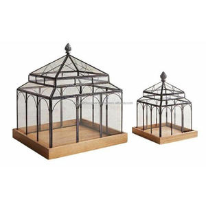 Caja organizadora multifunción, caja de cristal de exhibición con Base de madera pequeña y grande, caja de escaparate decorativa para regalo de boda para embalaje - Product Image 1