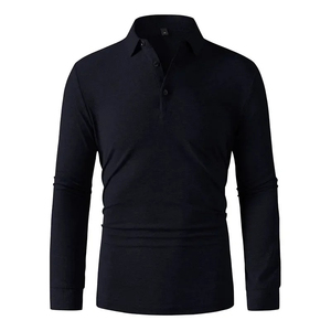 Wholesale Breathable Knitted Full Sleeve for <b>Shirt</b> Custom Long Sleeve for OEM <b>Polyester</b> Pique Digital Printing Supplier Men - Product Image 1