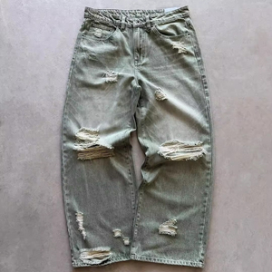 Pantalon Baggy en Denim Respirant pour Femme, Style Streetwear, Nouvelle Collection, Léger et Ample pour Filles - Product Image 5