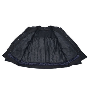 Chaqueta de Motociclista HOLYWOON de Cuero Genuino Vintage para Hombre, Negra, Resistente al Viento, Estilo Urbano, Cuello Alto, Logotipo Frontal, Último Diseño - Product Image 6