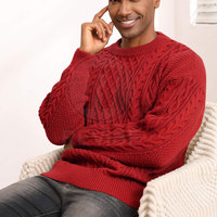 Pull en tricot respirant pour homme, avec logo frontal, en coton doux, coupe décontractée, confortable pour un usage quotidien