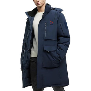 Veste longue matelassée Solid Trader, coupe ajustée, respirante, résistante au froid, style moderne et tendance - Product Image 4