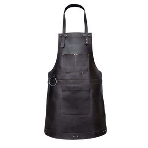 2026 Custom PU Leather Brown-Color Welder <b>Apron</b> High Quality Soft Leather Welding <b>Work</b> <b>Apron</b> for Men's Made Pakistan - Product Image 6