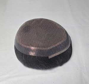 Australia Model Men's Remy Human Hair Toupee <b>Wig</b> with Prosthesis Capillary System - Product Image 3