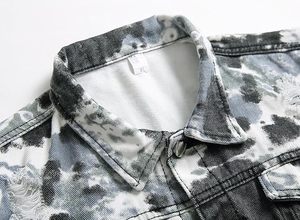 Wholesale Custom Logo Front 100% Cotton Men's Winter Casual <b>Jeans</b> <b>Jacket</b> Breathable Eco-Friendly Quick Dry Outdoor Use High - Product Image 4