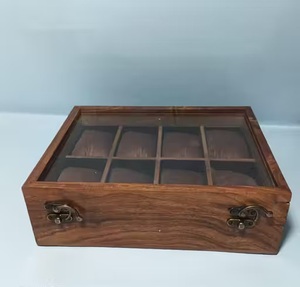 Wooden Decorative Watch & Jewelry Organizer 10-Slot Watch Holder <b>Storage</b> <b>Box</b> - Product Image 3