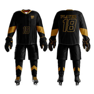 Uniforme de hockey sobre hielo hecho en Pakistán con tela de alta calidad y comodidad ligera para uso en todas las estaciones. - Product Image 1