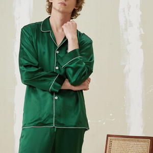 Ensemble de pyjama léger pour hommes, vêtements de nuit en tissu doux et respirant, vêtements de détente en deux pièces, tenue de sommeil confortable pour la maison, tenue quotidienne - Product Image 2