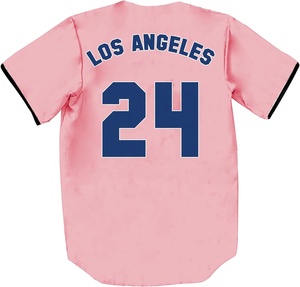 Venta al por mayor de camisetas deportivas de béisbol de manga corta para niños, camisetas transpirables con botones, conjuntos sublimados para niños - Product Image 5