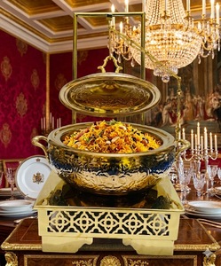 Durable Stainless Steel Chafing Dish Premium Round <b>Buffet</b> Food <b>Warmer</b> At Cheap Price - Product Image 1