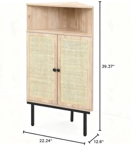 Mueble de Baño Moderno de Madera con Puertas Dobles y Estante Abierto para un Diseño que Ahorra Espacio, Estilo Escandinavo - Product Image 6