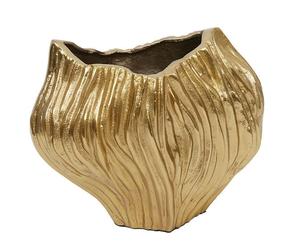 Florero Moderno de Aluminio Dorado Mate para Decoraciones de Bodas y Fiestas, Florero de Lujo para Mesa de Comedor Elegante - Product Image 1