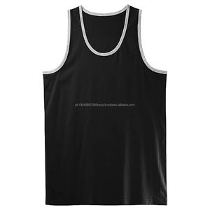 Camisetas de Tirantes de Algodón 100% de Alta Calidad al por Mayor para Hombre, Totalmente Personalizables, Estilo Casual, Tejido de Punto, Talla Grande, Transpirables - Product Image 3