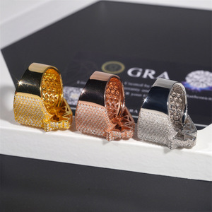 <b>Mens</b> Moissanite 925 <b>Silver</b> Rose Gold Tone Iced Out Baguette <b>Ring</b> Square Statement <b>Ring</b> Luxury Bold Fashion <b>Ring</b> For <b>Men</b> Daily - Product Image 4