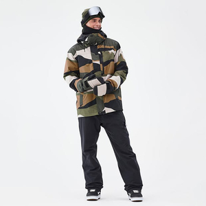 Chaqueta de Esquí Acolchada para Hombre, Impermeable, Transpirable, Ecológica, Cortavientos, con Cierre, para Snowboard - Product Image 1