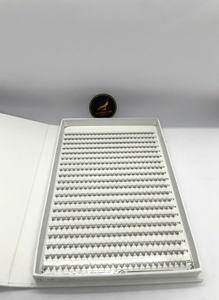 Meilleure Vente 2026 Cils Individuels Préfabriqués XL XXL Méga Volume Effet Éventail Longueurs Mixtes Vente en Gros Noir Mat PBT Coréen - Product Image 5