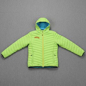 Abrigo de lana grueso para mujer, estilo moderno, con logotipo personalizado, para invierno, corte ajustado, chaqueta larga acolchada, venta al por mayor, color verde con forro de nailon - Product Image 2