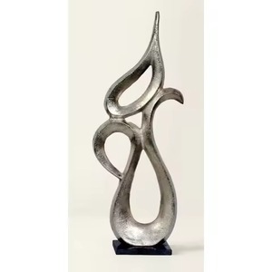 Sculptures en métal rustiques, statues décoratives pour jardin, maison, bureau, hôtel, aménagement paysager, collection - Product Image 2