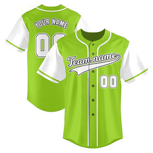 Camiseta de Béisbol Transpirable con Nombre de Equipo Personalizado, Diseño Propio, Camiseta de Softbol con Botones Completos para Unisex, Uniforme de Béisbol Estampado a Bajo Precio - Product Image 5