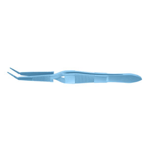 Watzke Forceps de Manipulation de Manchons Oculaires Microchirurgicaux, Manuels, Angulés, à Action Croisée, 110 mm, en Titane - Product Image 1