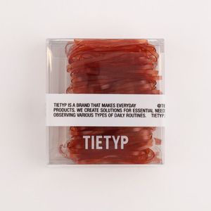 TIETYP <b>Hair</b> Ties Elastic Rubber Bands Solid Color Minimalist Modern Daily Use Women Pack Carton Packaging Made in Korea - Product Image 4