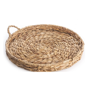Plateau en jonc de mer éco-responsable tressé pour la gestion des câbles et des accessoires technologiques sur le bureau - Product Image 2