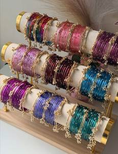 Élégantes bracelets en verre du Cachemire pour femmes, faible MOQ et prix de gros, ensembles de bracelets en verre tendance, quantité en gros disponible - Product Image 5