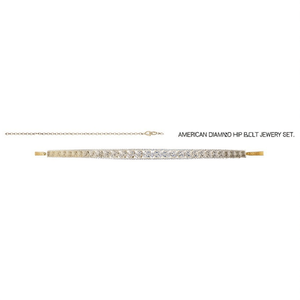 American Diamond Alloy Hip Belt Fashion Jewelry Set - Product Image 2