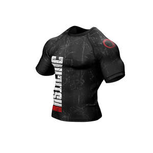 Men's <b>Long</b> <b>Sleeve</b> Rash Guard Compression Shirt Breathable Quick-Dry UPF50+ Anti-Bacterial for BJJ MMA Grappling No Gi - Product Image 4