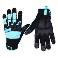 Gants de course à doigts entiers en PU, antidérapants, pour activités de plein air, unisexes, avec fermeture auto-agrippante