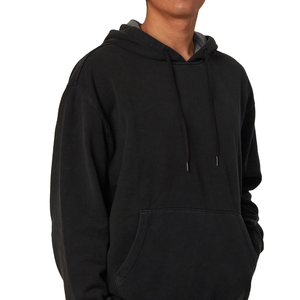 Sudaderas con Capucha 100% Algodón al por Mayor para Hombre, Forro Polar de Invierno, Logotipo Personalizado, Estampado Sólido, Térmicas - Servicio OEM - Product Image 3