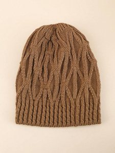 Unisex Black Geometric Knitted Beanie <b>Hat</b> 100% Acrylic Handmade <b>Warm</b> Winter Casual Adult 56-58CM 2026 Latest Design - Product Image 6