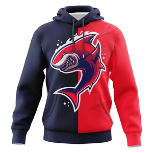 Sweat-shirts pour hommes en coton 100% avec impression par décharge, design personnalisé, haute qualité, faible MOQ, vente chaude, vêtements d'hiver fabriqués sur mesure - Product Image 6