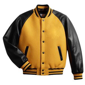 Custom Wool Baseball Varsity Jacket for <b>Men</b> Premium Fabric Classic Baseball Style Loose Fit Jacket - Product Image 4