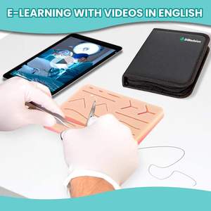 Grand kit chirurgical en acier pour la pratique des étudiants en médecine, comprend des outils, une source d'alimentation manuelle, certifié CE par Grip Surgical - Product Image 6