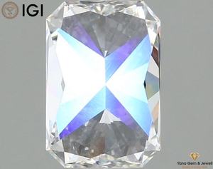 Excelente Diamante Cultivado en Laboratorio CVD con Corte Radiante de 1.50 Quilates, Color E, Claridad VS1, con Certificado IGI, para Pulsera - Product Image 3