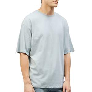 Camiseta Personalizada con Logotipo para Hombre, Corte Regular, Hombros Caídos, 100% Algodón, Ecológica, Transpirable, Estilo Urbano, Casual, OEM, Venta al Por Mayor - Product Image 1