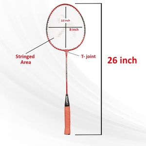Unisex Customize All Sizes and <b>Colours</b> Wooden Badminton Racket Tennis With Gripy Soft Handle Hard Netting and Custom Logo - Product Image 6