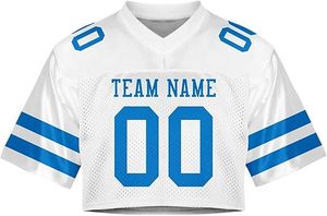 เสื้อครอปผู้หญิงไซส์ใหญ่ คอวี ผ้าเจอร์ซีย์ วินเทจ ตาข่าย ระบายอากาศ แห้งเร็ว แบบซับลิเมชั่น ดีไซน์ลำลอง ปรับแต่งได้ ขายส่ง - Product Image 5