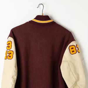 Veste de baseball 100% laine OEM, personnalisée, unisexe, style universitaire, veste varsity pour hommes - Product Image 1