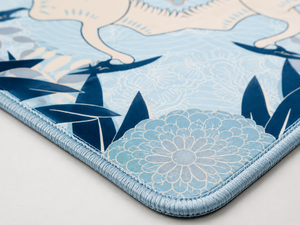 Tapis de Mahjong pliable moderne américain Blue Crane au design original, 33x33 pouces, 3 mm, avec dos antidérapant en caoutchouc, tapis de table imprimé sur mesure - Product Image 4