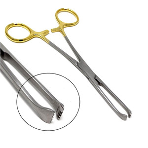 Pinzas de agarre de tejido Allis de acero inoxidable para cirugía dental y veterinaria general - Product Image 1