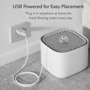 Dispensador de Agua Portátil al por Mayor de 3L con Carga Automática, Patrón Sólido, Fuente de Agua con Filtro Circulante para Pequeños Espacios - Product Image 5