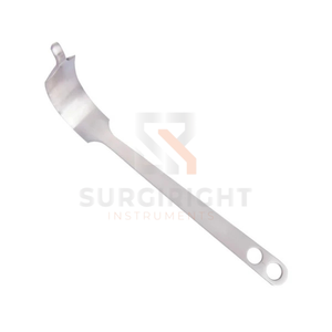 Écarteur osseux orthopédique incurvé en acier inoxydable Hohmann, certifié CE Classe I, modèle SI-OIS-0001 par Blush Surgical - Product Image 1